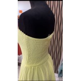 ROBE ARITA  JAUNE GAZE DE COTON TU