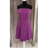 ROBE ARITA MAUVE GAZE DE COTON TU