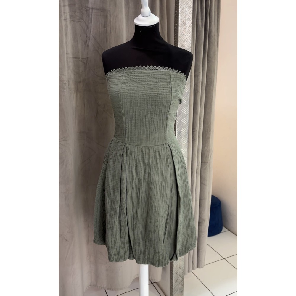 ROBE ARITA KAKI GAZE DE COTON TU