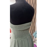 ROBE ARITA KAKI GAZE DE COTON TU