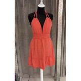 ROBE CALICIA CORAIL GAZE DE COTON TU