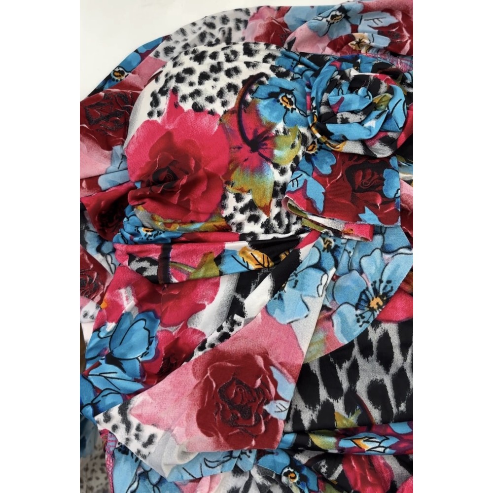 ROBE TROPICALE ROSE