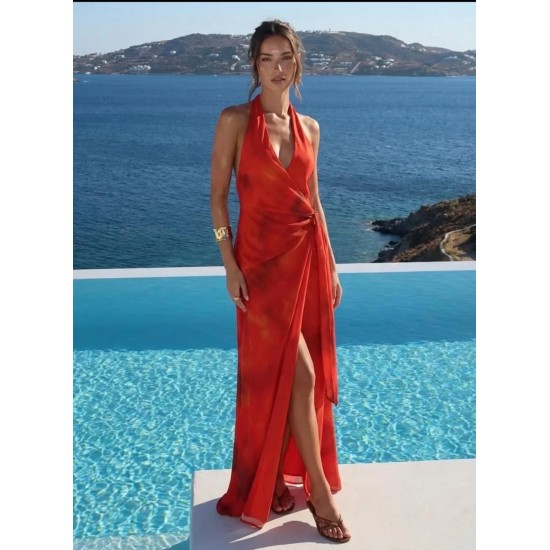 Robe longue porte feuille avc un dos nu – Robes femme à La Réunion | K’Priss D’amanda