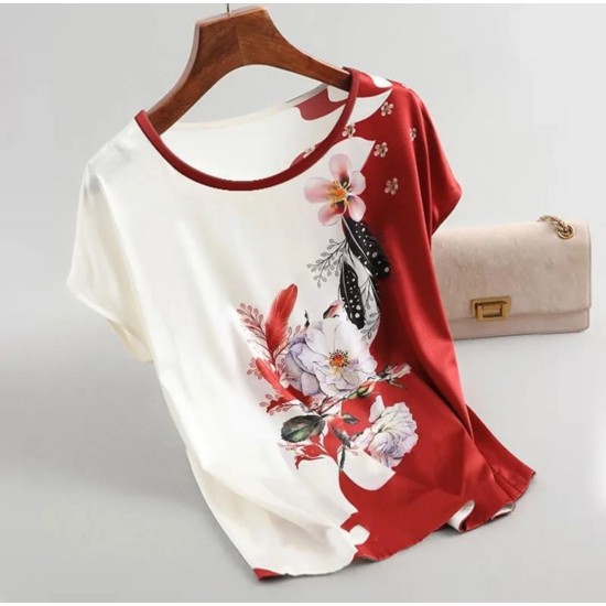 Haut manche court imprimé – Hauts femme à La Réunion | K’Priss D’amanda