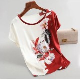 Haut manche court imprimé – Hauts femme à La Réunion | K’Priss D’amanda