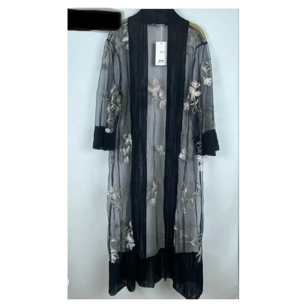 Gilet mi long brodé – Hauts femme à La Réunion | K’Priss D’amanda