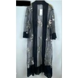 Gilet mi long brodé – Hauts femme à La Réunion | K’Priss D’amanda