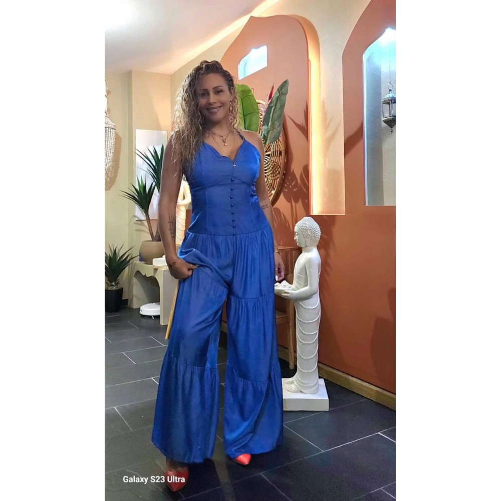 Combinaison pantalon fluide avec son dos croisé – Combinaisons femme à La Réunion | K’Priss D’amanda