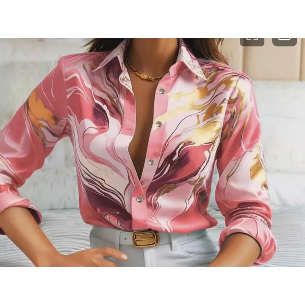 Chemisier imprimé Lola – Hauts femme à La Réunion | K’Priss D’amanda