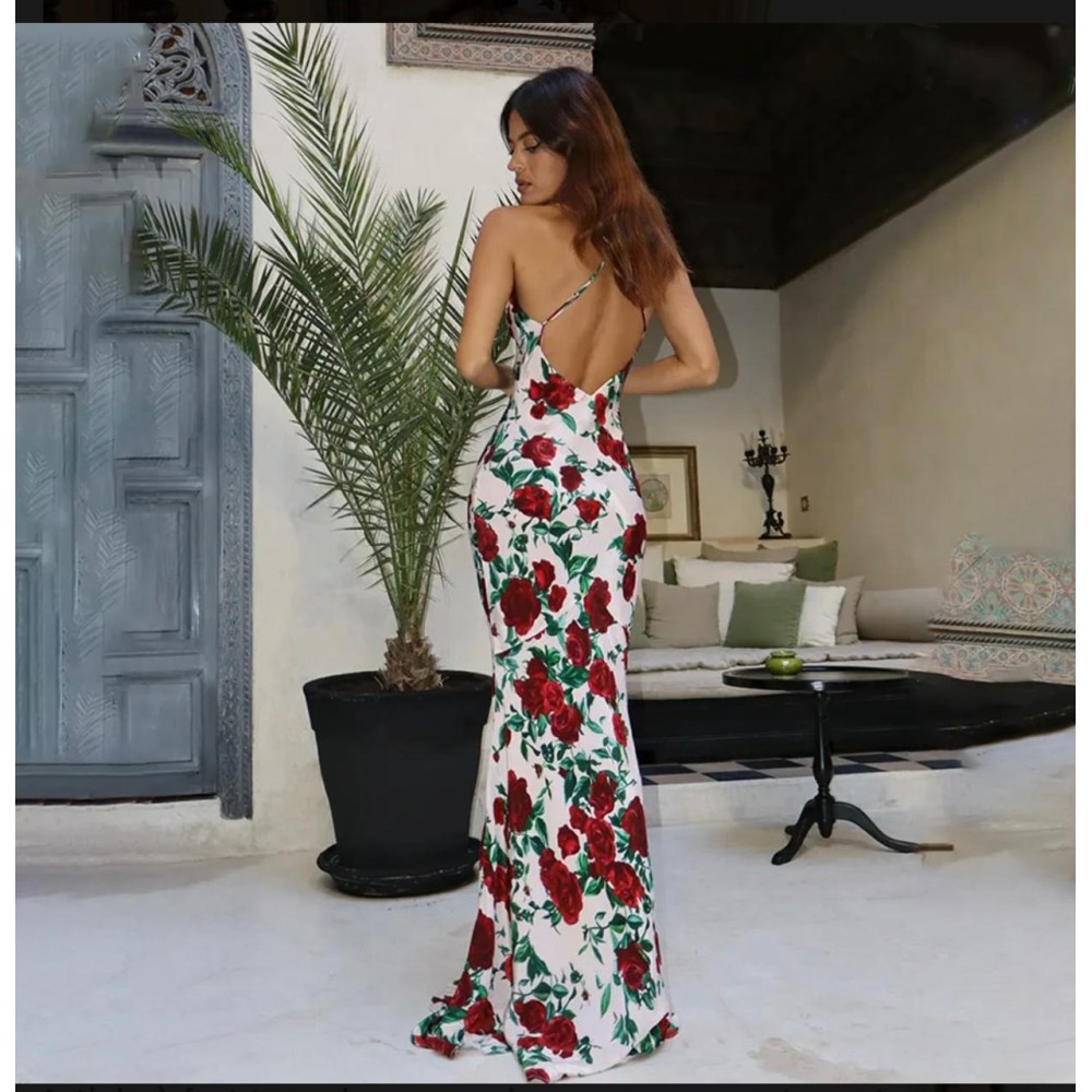 Robe élégante dos nu croisé – Robes femme à La Réunion | K’Priss D’amanda