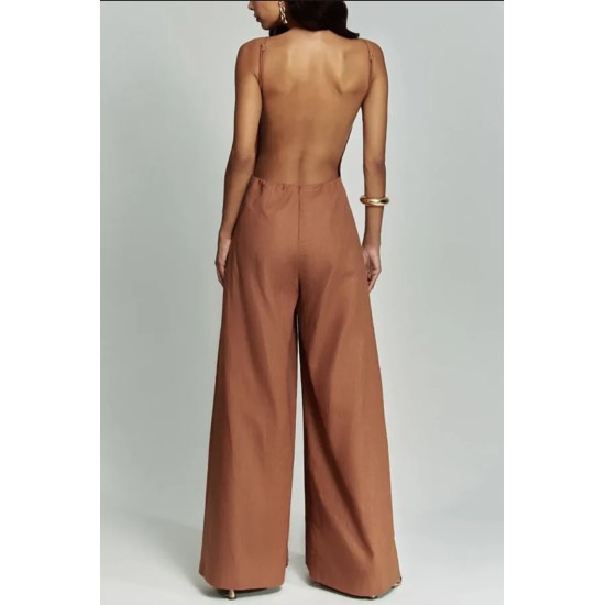 combinaison fluide avec son dos nu