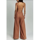 combinaison fluide avec son dos nu