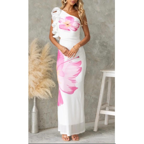 Robe chic asymétrique ouvert côté – Robes femme à La Réunion | K’Priss D’amanda