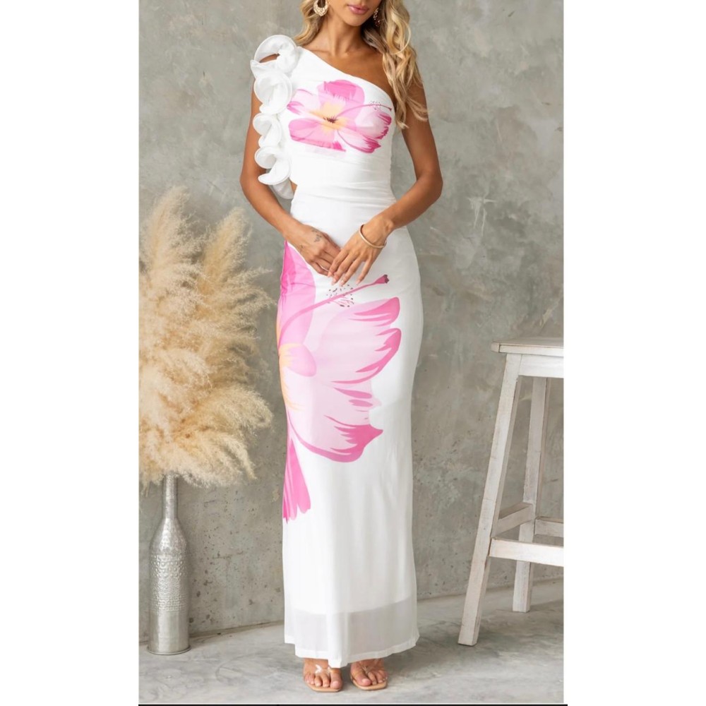 Robe chic asymétrique ouvert côté – Robes femme à La Réunion | K’Priss D’amanda