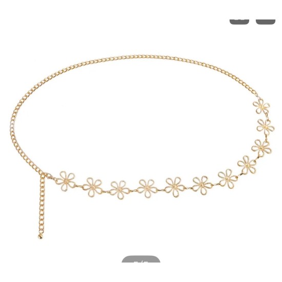 Ceinture chaine fleur