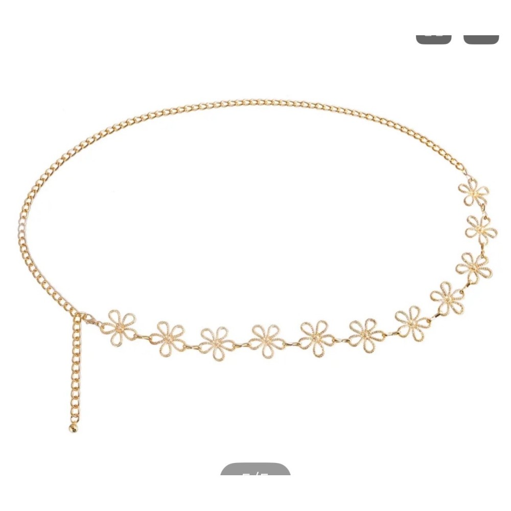 Ceinture chaine fleur