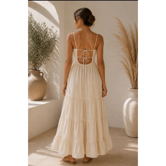 ROBE CLAIRE COULEUR IVOIRE (COTON)