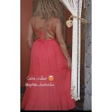 ROBE CLAIRE COULEUR CORAIL (COTON)