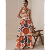 Robe imprimé dos nu ROSIE