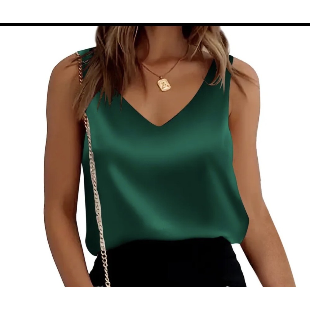 HAUT JOE SATINÉ  VERT