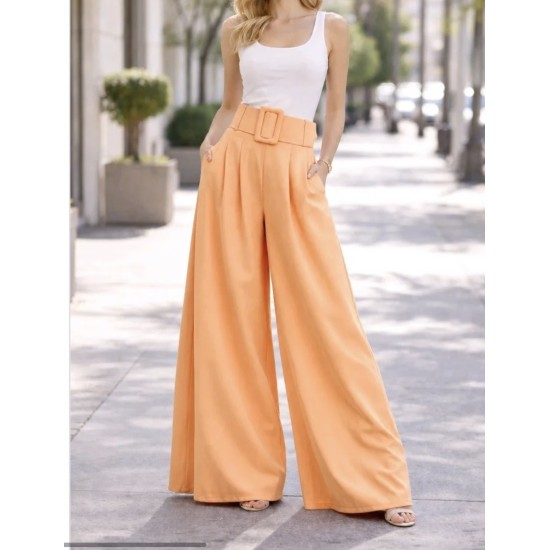 PANTALON PALAZZO ORANGE TU(36 AU42)