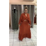 ENSEMBLE CERISE  TERRACOTA TU (36AU40)