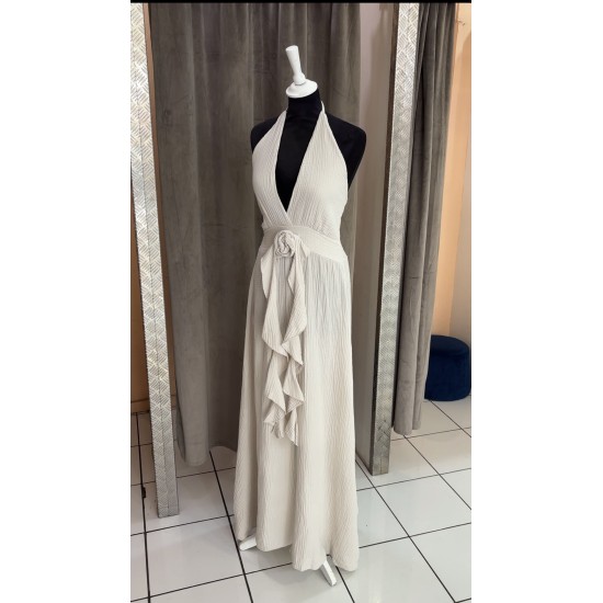 ROBE MAELYS BEIGE GAZE DE COTON TU(36AU40)